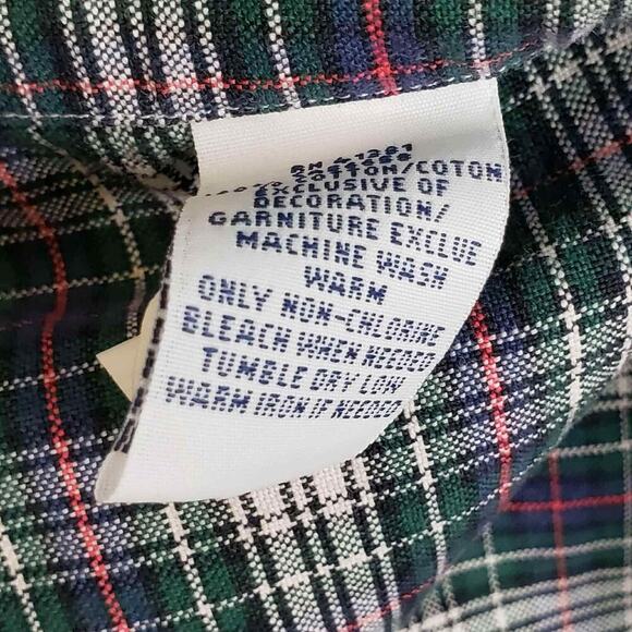Polo Ralph Lauren Oxford Shirt Men’s Size XL Green Plaid LS Button Down - Picture 10 of 11